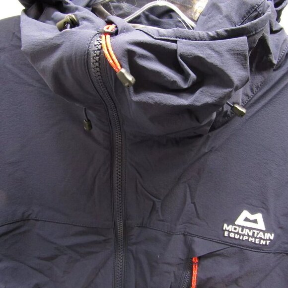 NEW MOUNTAIN EQUIPMENT Mens Squall Hooded Jacket Cosmos Blue Size L - Picture 2 of 13